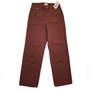 Universal Thread Denim Jeans High-Rise Wide Leg Brown Size 6